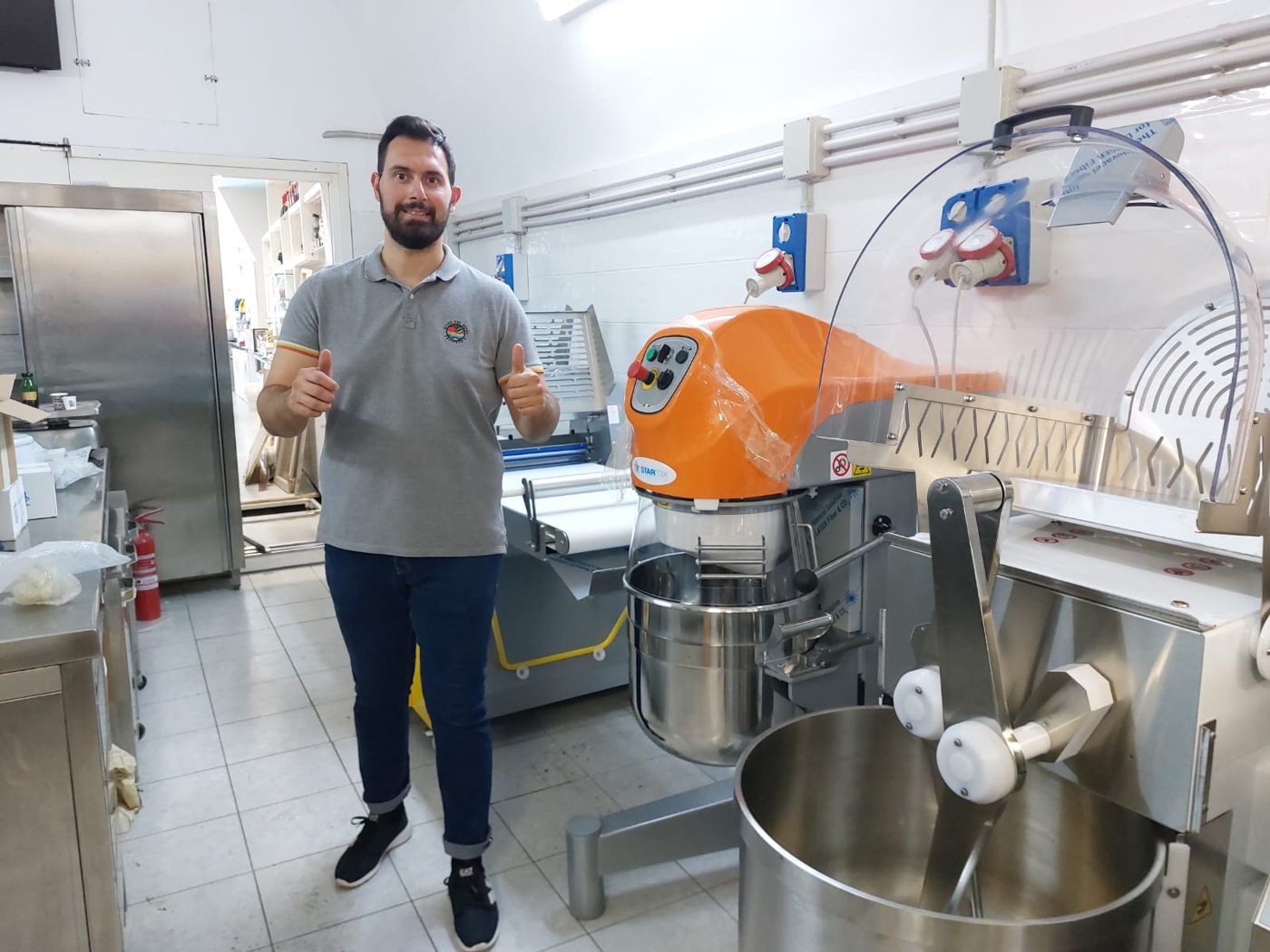Impastatrice installata in laboratorio