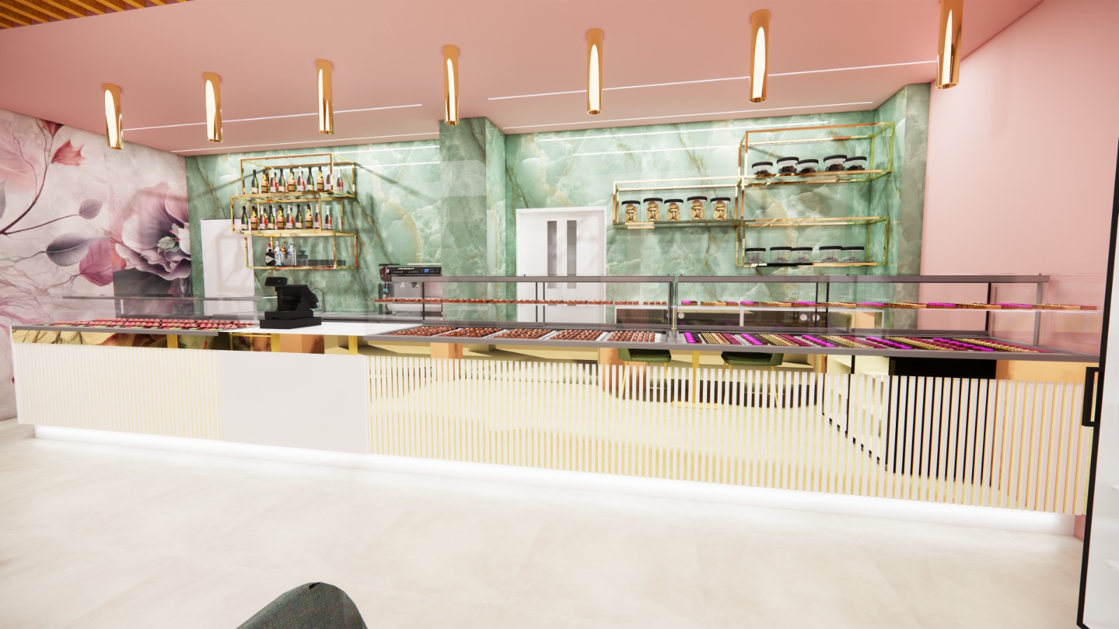 Pasticceria in rosa